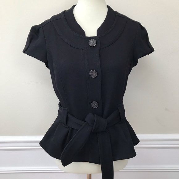 Diane Von Furstenberg | Black Knit Jacket - Picture 2 of 7